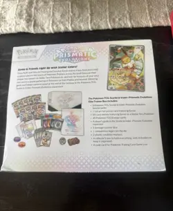 Pokemon Scarlet & Violet Prismatic Evolutions Elite Trainer Box Eevee Promo - Image 2