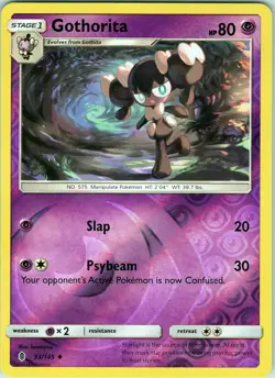 Gothorita 53/145 Uncommon - Pokemon SM: Guardians Rising - Reverse Holo (NM) - Image 1