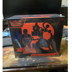 Pokemon TCG Scarlet & Violet Destined Rivals Elite Trainer Box 9 Packs Mewtwo - Image 1
