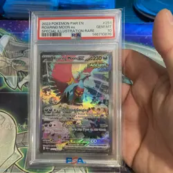Pokemon Roaring Moon EX Sir English Paradox Rift 251/182 SV04 PSA 10 Gem Mint - Image 1