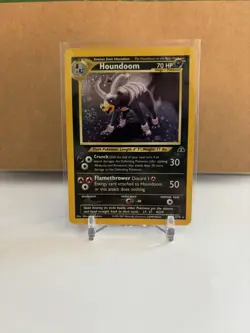 Houndoom 4/75 Neo Discovery Holo LP w/ Swirl - Image 1