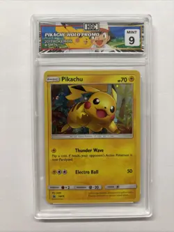 2017 Pokemon Pikachu Holo Promo #sm76 HGC 9 (sb1) - Image 1