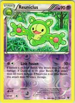 Reuniclus 35/124 Rare - Pokemon TCG XY: Fates Collide - Reverse Holo (NM) - Image 1