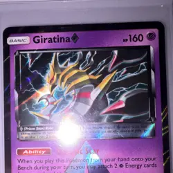 Pokemon TCG Giratina Prism Star 58/156 SM Ultra Prism Prism Rare Holo ENG - Image 3