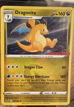 Pokemon Dragonite 131/195 Gamestop Stamped Promo Silver Tempest - Image 1