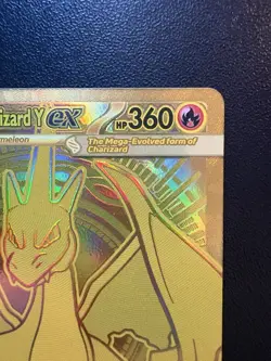 Pokemon Mega Charizard Y Ex 294/217 Gold Hyper Rare Ascended Hero’s - Image 3