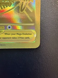 Pokemon Mega Charizard Y Ex 294/217 Gold Hyper Rare Ascended Hero’s - Image 4
