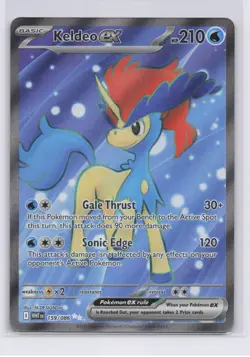 Pokemon TCG Keldeo ex Ultra Rare SV: White Flare 159/086 NM - Image 1