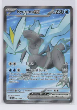 Kyurem ex 157/086 Ultra Rare Black Bolt Pokemon TCG NM - Image 1