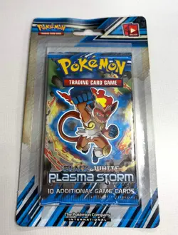 Pokemon Black And White Plasma Storm Vintage Booster Pack Sealed Infernape Art - Image 1