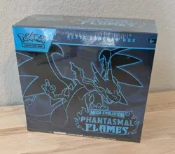 Pokemon Mega Evolution Phantasmal Flames Elite Trainer Box Factory Sealed ETB - Image 1
