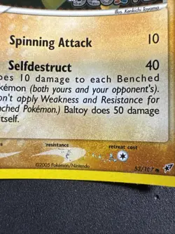 Baltoy 53/107 Deoxys Reverse Holo Pokemon - Image 3