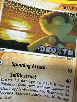 Baltoy 53/107 Deoxys Reverse Holo Pokemon - Image 4