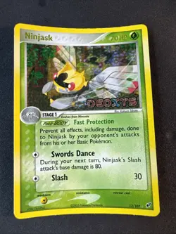 Ninjask 13/107 Deoxys Reverse Holo Pokemon - Image 1