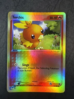 Torchic 74/109 Ruby and Sapphire Reverse Holo Pokemon - Image 1