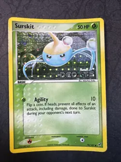Surskit 78/107 Deoxys Reverse Holo Pokemon - Image 1