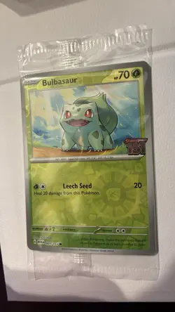 Sealed Pokemon Bulbasaur Best Buy Exclusive Reverse Holo Promo 001/165 English - Image 2