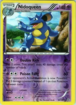 Nidoqueen 68/160 Uncommon - Pokemon TCG XY: Primal Clash - Reverse Holo (NM) - Image 1