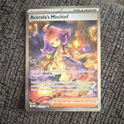 Pokemon Acerola's Mischief Full Art Rare Trainer Supporter Me01 183/132 English - Image 1