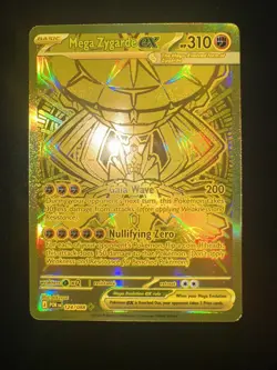Pokemon Mega Zygarde ex Gold Hyper Rare 124/088 Perfect Order NM/M - Image 1