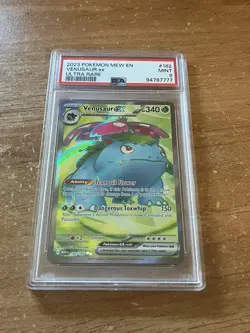 Venusaur EX 182/165 Ultra Rare 2023 Pokemon Mew EN PSA 9 MINT - Image 1