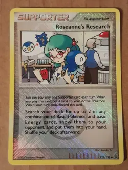 Roseanne's Research 125/132 Pokemon League Crosshatch Holo Promo NM See Pictures - Image 1