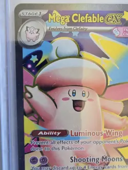 POKEMON Mega Clefeble EX 103/088 ULTRA RARE FULL ART HOLO Perfect Order *MINT* - Image 2