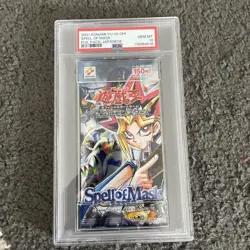RARE Yugioh 2001 Japanese Spell of Mask Sealed Pack PSA 10 Gem Mint Low Pop - Image 1