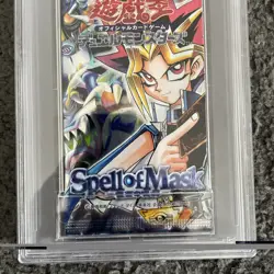 RARE Yugioh 2001 Japanese Spell of Mask Sealed Pack PSA 10 Gem Mint Low Pop - Image 2