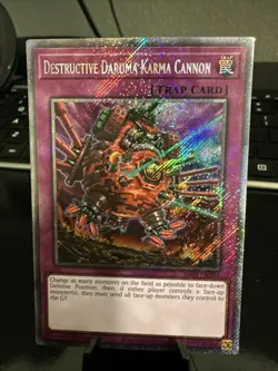 Destructive Daruma Karma Cannon (Platinum Secret Rare) RA04-EN103 Yu-Gi-Oh NM - Image 1
