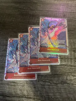 4x One Piece TCG English OP12-014 Boa Hancock SR Foil Legacy of the Master NM - Image 1