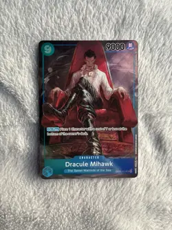One Piece Dracule Mihawk OP01-070 Romance Dawn Foil Alternative Art PRE ERRATA - Image 1