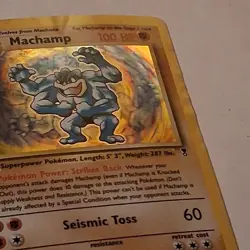 Pokemon Machamp 15/110 Holo Rare Stage 2 100HP English 2002 TCG Card - Image 2