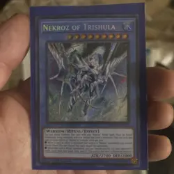 Yugioh Nekroz of Trishula BLMM-EN132 Secret Rare 1st Ed Near Mint - Image 1