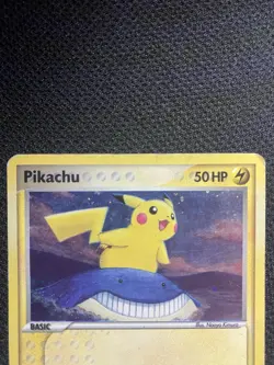 Pikachu 12/17 Pokemon Card Pop Series 5 HP Holo Rare Holo Bleed Corrected Back - Image 3