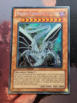 Yugioh Malefic Cyber End Dragon YMP1-EN004 Secret Rare Limited Edition MP/HP - Image 1