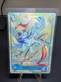 Rainbow Dash - Shining Gold Rare - My Little Pony Card Game BP01-GR05 - Image 1
