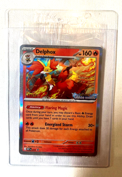 Chaos Rising Staff Promo Card Sealed Pokemon English Delphox Ampharos Goodra New - Image 1