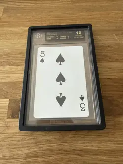 Pokemon Mario Pikachu Deck 2016 Playing Card 3 Of Spades BGS 10 Black Label - Image 1