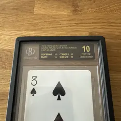 Pokemon Mario Pikachu Deck 2016 Playing Card 3 Of Spades BGS 10 Black Label - Image 2