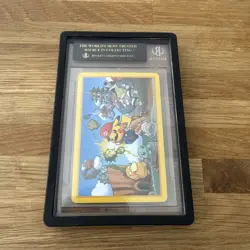 Pokemon Mario Pikachu Deck 2016 Playing Card 3 Of Spades BGS 10 Black Label - Image 3