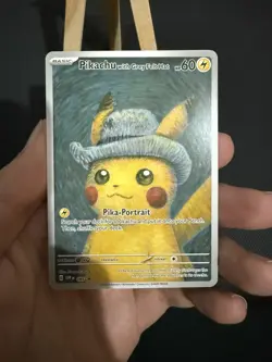 Mona Pika And CUSTOM Van Gogh Pikachu Pokemon Card TCG CUSTOM - Image 4