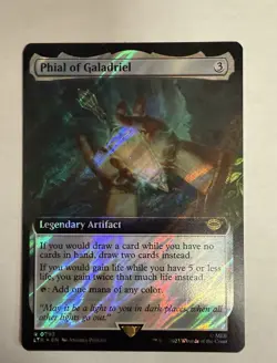 MTG Phial of Galadriel Extended Art-The Lord of the Rings-LP Surge Foil - Image 1