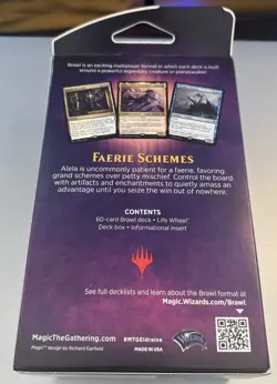 * Faerie Schemes * Magic the Gathering Sealed Brawl Deck MTG Smothering Tithe - Image 2