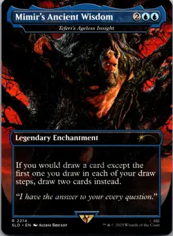 MTG SkeenAB Teferi's Ageless Insight BORDERLESS from SLD. NM. - Image 1