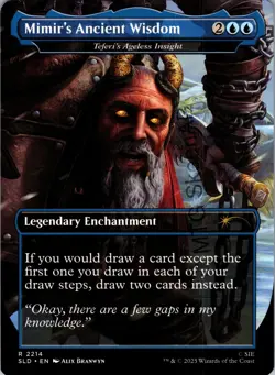 MTG SkeenAB Teferi's Ageless Insight BORDERLESS from SLD. NM. - Image 2