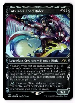 Tatsunari, Toad Rider (Showcase) 345 Kamigawa: Neon Dynasty Foil LP - Image 1