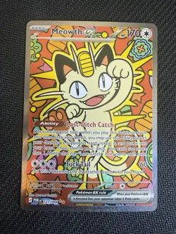 2026 Pokemon Perfect Order Meowth ex 121/088 BEAUTIFUL CARD!!!! - Image 1