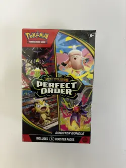 Pokemon TCG: Mega Evolution-Perfect Order Booster Bundle (6 Packs) New Sealed - Image 1