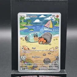 Pokemon TCG Dwebble 129/086 Illustration Rare SV10.5: Black Bolt - Image 1